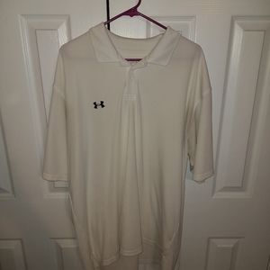 Mens UA Polo, Heat Gear type, XL, White